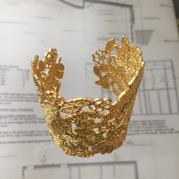 Stella & Dot Chantilly Lace Cuff (Gold) - Picture 4 of 4